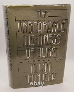 THE UNBEARABLE LIGHTNESS OF BEING Milan Kundera SIGNED 1st/1st 1984 SEE NOTE