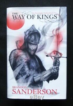 THE WAY OF KINGS Brandon Sanderson SIGNED UK 1st ED HB/DJ