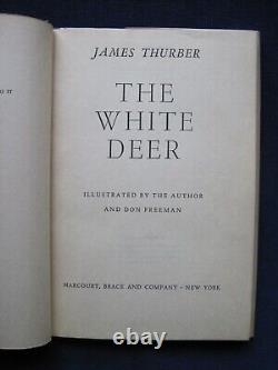 THE WHITE DEER SIGNED & INSCRIBED by JAMES THURBER 1st Edition in Dust Jacket