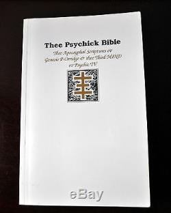 THEE PSYCHICK BIBLE 1st SIGNED Genesis P-Orridge TOPY Psychic TV PTV Rare