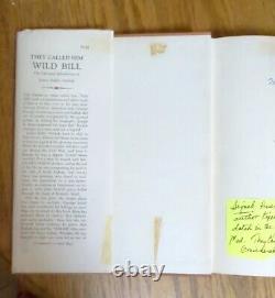 THEY CALLED HIM WILD BILL (Hickok) by Joseph G. Rosa SIGNED 1st EDITION HCDJ