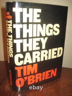 THINGS THEY CARRIED Tim O'Brien SIGNED 1st Edition VIETNAM WAR First Printing
