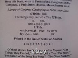 THINGS THEY CARRIED Tim O'Brien SIGNED 1st Edition VIETNAM WAR First Printing