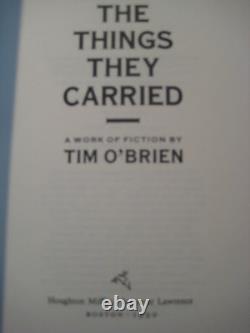 THINGS THEY CARRIED Tim O'Brien SIGNED 1st Edition VIETNAM WAR First Printing