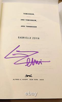 TOMORROW AND TOMORROW AND TOMORROW TRUE 1st/1st 2022 Gabrielle Zevin SIGNED