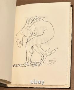 Ted HUGHES, Leonard Baskin / Eat Crow Limited Signed 1st Edition 1971