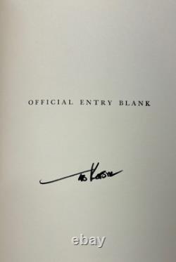 Ted KOOSER / Official Entry Blank Poems Signed 1st Edition 1969