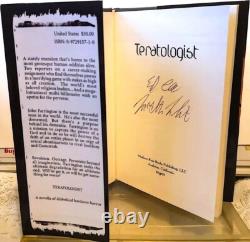 Teratologist SIGNED by Edward Lee & Wrath James White 1st Edition, Limited