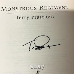 Terry Pratchett Signed Monstrous Regiment True 1st Edition UK HBK 1 /1 DISCWORLD