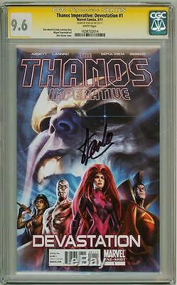 Thanos Imperative Devestation #1 Cgc 9.6 Signature Series Signed Stan Lee Movie