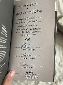 The Architect of Sleep by Steven R. Boyett Hardcover signed Centipede Press