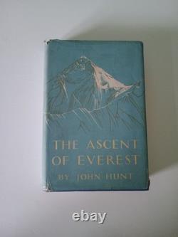 The Ascent of Everest John Hunt SIGNED 1953 1st Ed Dust Jacket Mt Everest