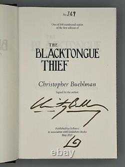 The Blacktongue Thief By Christopher Buehlman Signed Numbered 1st Ed 1st Print