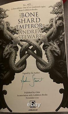 The Bone Shard Emperor by Andrea Stewart Goldsboro Signed/Numbered 1st Edition