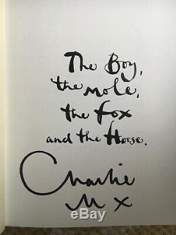 The Boy, The Mole, The Fox and The Horse SIGNED First Edition Charlie Mackesy