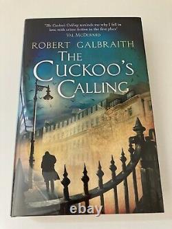The CUCKOO'S CALLING, ROBERT GALBRAITH SIGNED UK 1st/1st edition hardback RARE