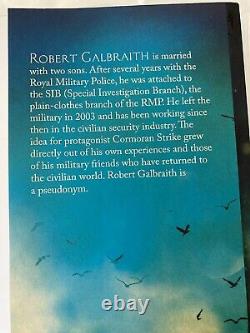 The CUCKOO'S CALLING, ROBERT GALBRAITH SIGNED UK 1st/1st edition hardback RARE