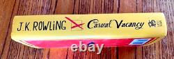 The Casual Vacancy J K Rowling Signed 1st Edition with Hologram