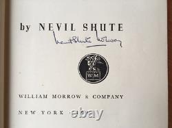 The Chequer Board by Nevil Shute 1947 SIGNED 1st US edition with dust jacket