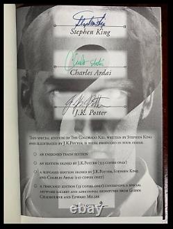 The Colorado Kid SIGNED by STEPHEN KING & POTTER Mint Hardback Limited 1/150