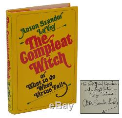 The Compleat Witch SIGNED by ANTON SZANDOR LAVEY First Edition 1971