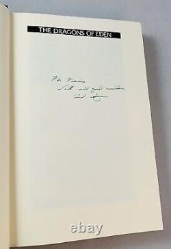 The Dragons Of Eden-Carl Sagan-SIGNED! -INSCRIBED! -First/1st Edition/2nd Printing