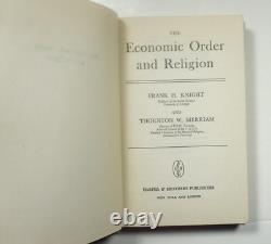 The Economic Order and Religion 1945 Frank Knight SIGNED 1st Edition Economics