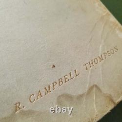 The Epic Of Gilgamish by R. Campbell Thompson. 1928 1st Edition. Signed