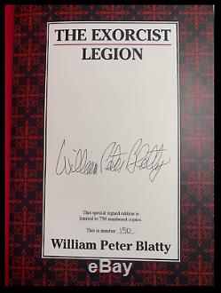 The Exorcist & Legion SIGNED by WILLIAM PETER BLATTY Mint Cemetery Dance 1/750