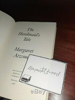 The Handmaid's Tale Margaret Atwood 1st Hardcover with Signed Bookplate