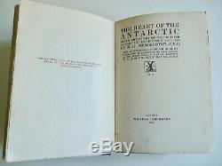 The Heart of the Antarctic by Ernest Shackleton Signed First edition 1909