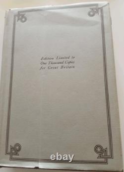 The History of Tom Jones Henry Fielding 1925 1st Edition-Signed-DJ-HB