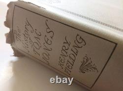 The History of Tom Jones Henry Fielding 1925 1st Edition-Signed-DJ-HB
