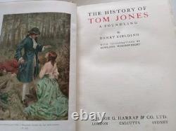 The History of Tom Jones Henry Fielding 1925 1st Edition-Signed-DJ-HB