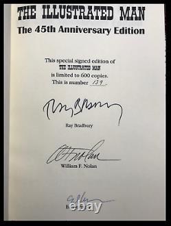 The Illustrated Man SIGNED by RAY BRADBURY & WILLIAM F. NOLAN Limited 1/600