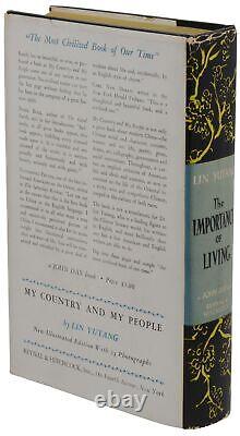 The Importance of Living SIGNED by LIN YUTANG First Edition 1st Print 1937