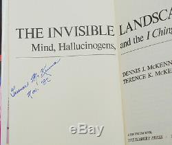 The Invisible Landscape SIGNED by TERENCE McKENNA First Edition 1975 Dennis