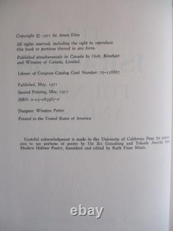 The Israelis Founders and Sons SIGNED by Amos Elon 1st Edition 1971 Zionism