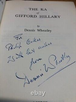 The Ka of Gifford Hillary by Dennis Wheatley, Signed 1956 First edition H/B book