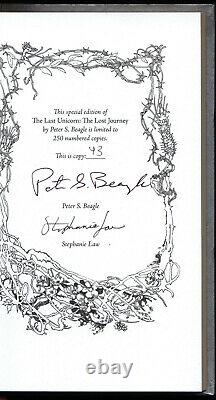 The Last Unicorn the Lost Journey Peter Beagle Signed-Limited 1/250 Tachyon 2018