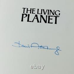 The Living Planet David Attenborough Signed 1st Edition HB Unclipped