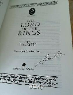 The Lord of the Rings J. R. R. Tolkien Cent Ed SIGNED + LARGE SKETCH by ALAN LEE