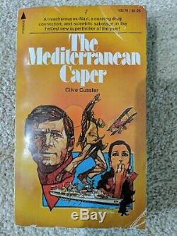 The Mediterranean Caper SIGNED by Clive Cussler true 1st/1st pb pub Pyramid