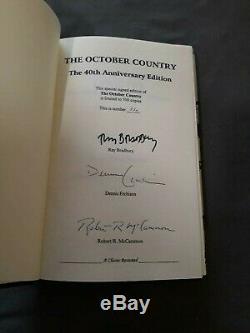 The October Country SIGNED by RAY BRADBURY & ROBERT R. McCAMMON Limited 1/500