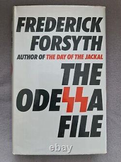 The Odessa File 1st 1st Edition Signed Inscribed Hb Book In Dj Frederick Forsyth