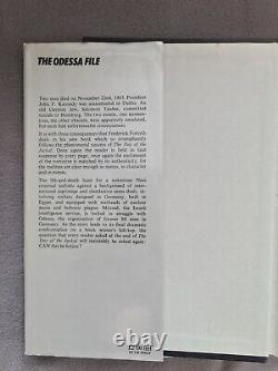 The Odessa File 1st 1st Edition Signed Inscribed Hb Book In Dj Frederick Forsyth