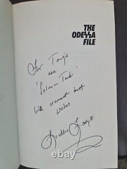 The Odessa File 1st 1st Edition Signed Inscribed Hb Book In Dj Frederick Forsyth