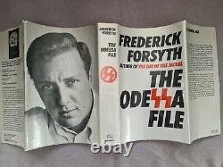 The Odessa File 1st 1st Edition Signed Inscribed Hb Book In Dj Frederick Forsyth