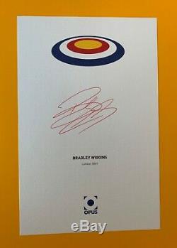 The Official Bradley Wiggins Opus 101 Signed Autograph Book Tour De France 2012