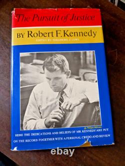 The Pursuit of Justice by Robert F. Kennedy SIGNED, 1st Edition, 1964- FREE SHIP
